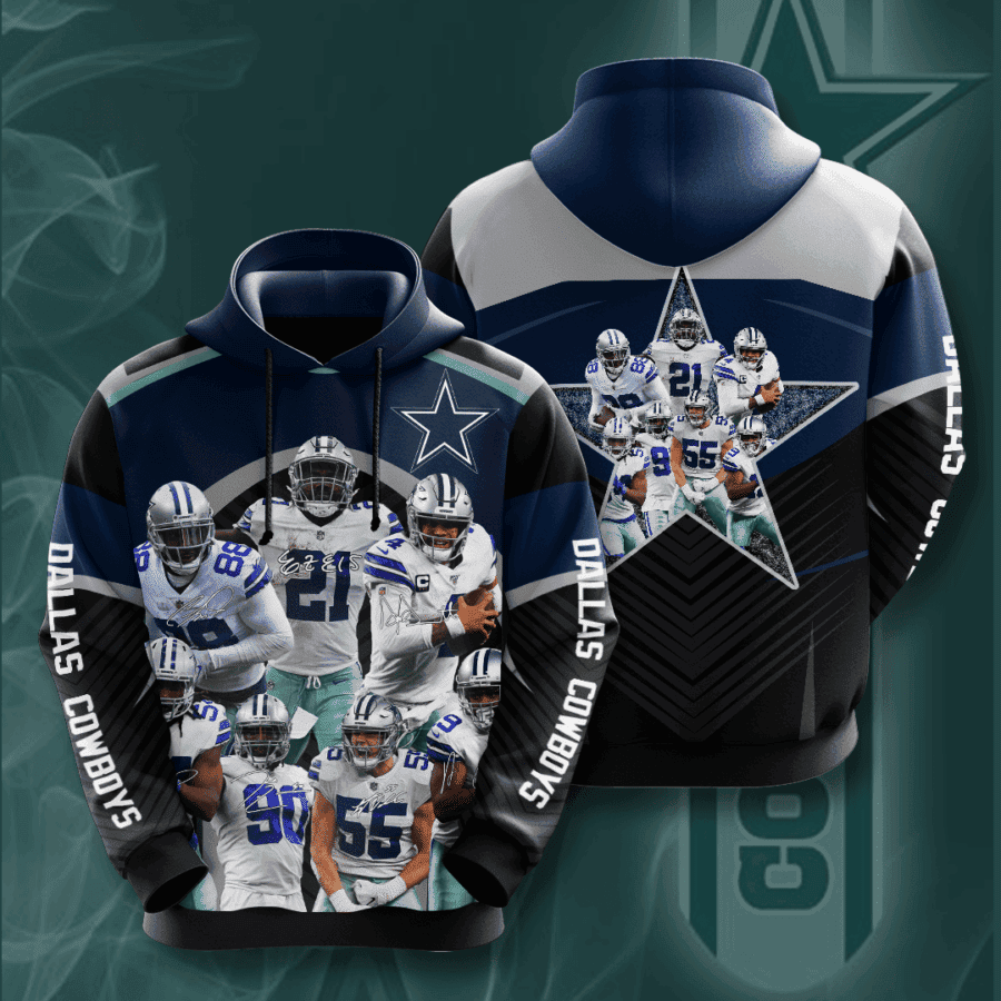 Dallas Cowboys All Team Hoodie  Zip Hoodie Version 2600