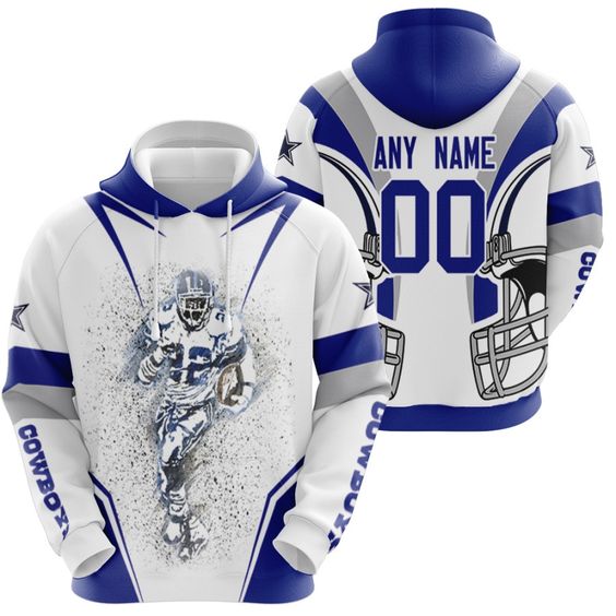 Dallas Cowboys Custom Name Number NFL Football Team Hoodie