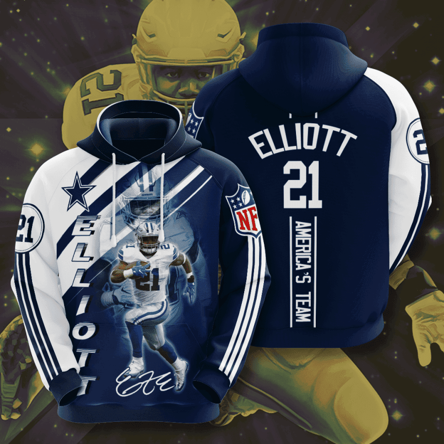Dallas Cowboys Ezekiel Elliott Hoodie  Zip Hoodie