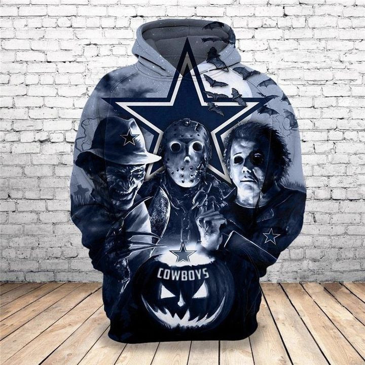 Dallas Cowboys Horror Hoodie  Zip Hoodie Version 1389