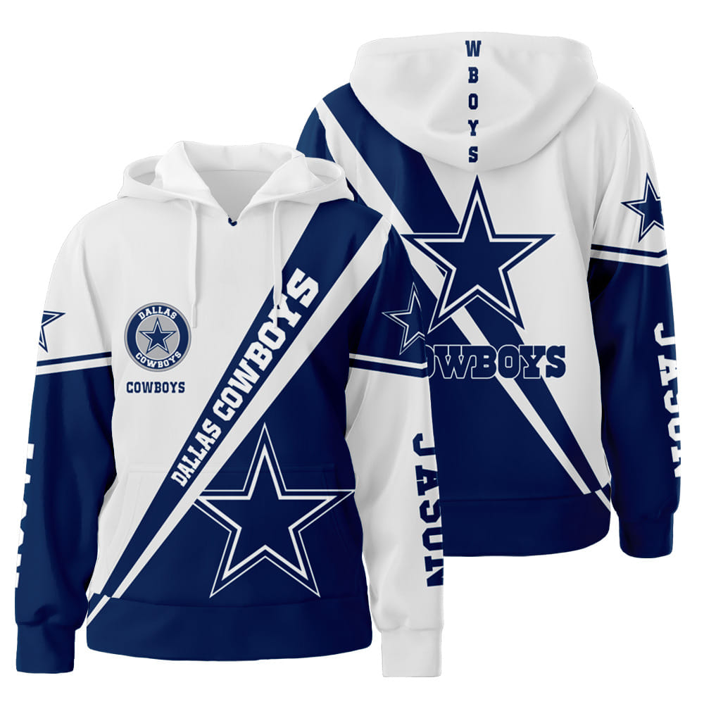 Dallas Cowboys JASON 3D All Over Print Hoodie Zip-Up Hoodie