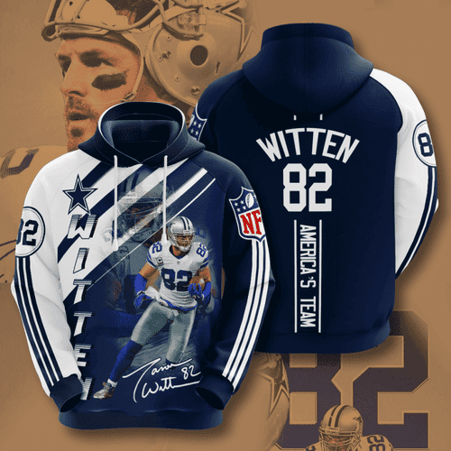 Dallas Cowboys Jason Witten Hoodie  Zip Hoodie