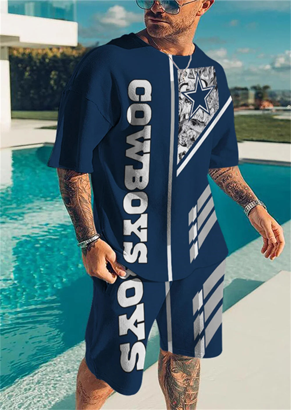 Dallas Cowboys Limited Edition Top And Shorts Two-Piece Suits Merch For Fans Gift For Sport Music Fans