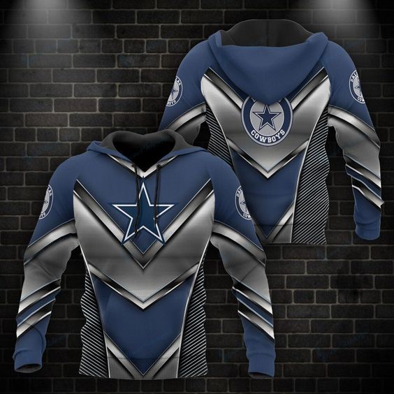 Dallas Cowboys Metal NFL Football Team Hoodie