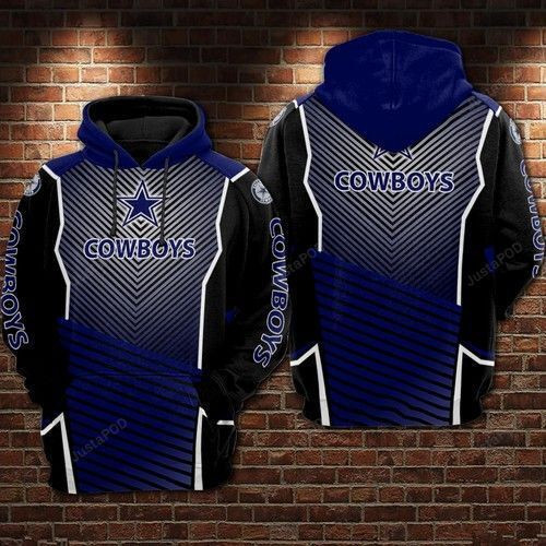Dallas Cowboys NFL Football Line Hoodie  Zip Hoodie Version 1815