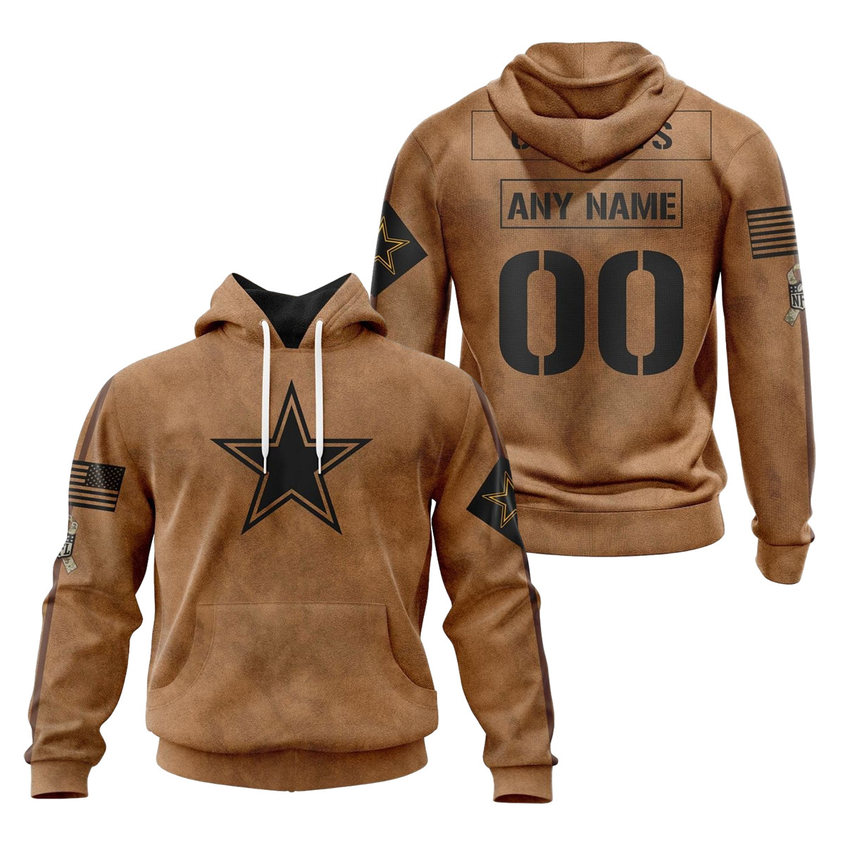 Dallas Cowboys Salute To Service Club 3D printed Sweatshirt Hoodie Zipped Hoodie