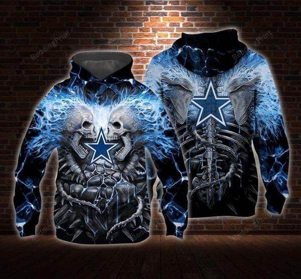 Dallas Cowboys Skeleton Hoodie  Zip Hoodie