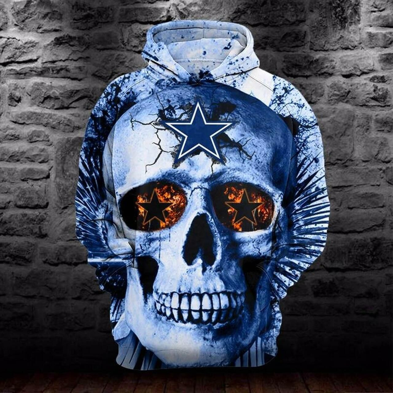 Dallas Cowboys Skull Hoodie Version 1750