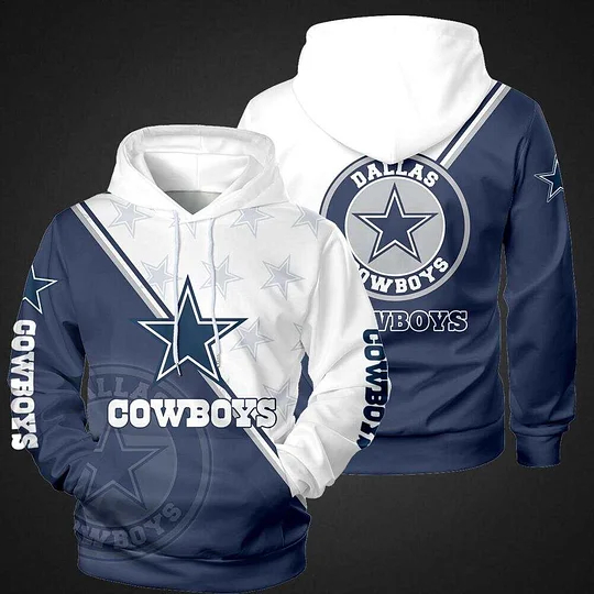 Dallas Cowboys Star Logo V2 NFL Football Team Hoodie
