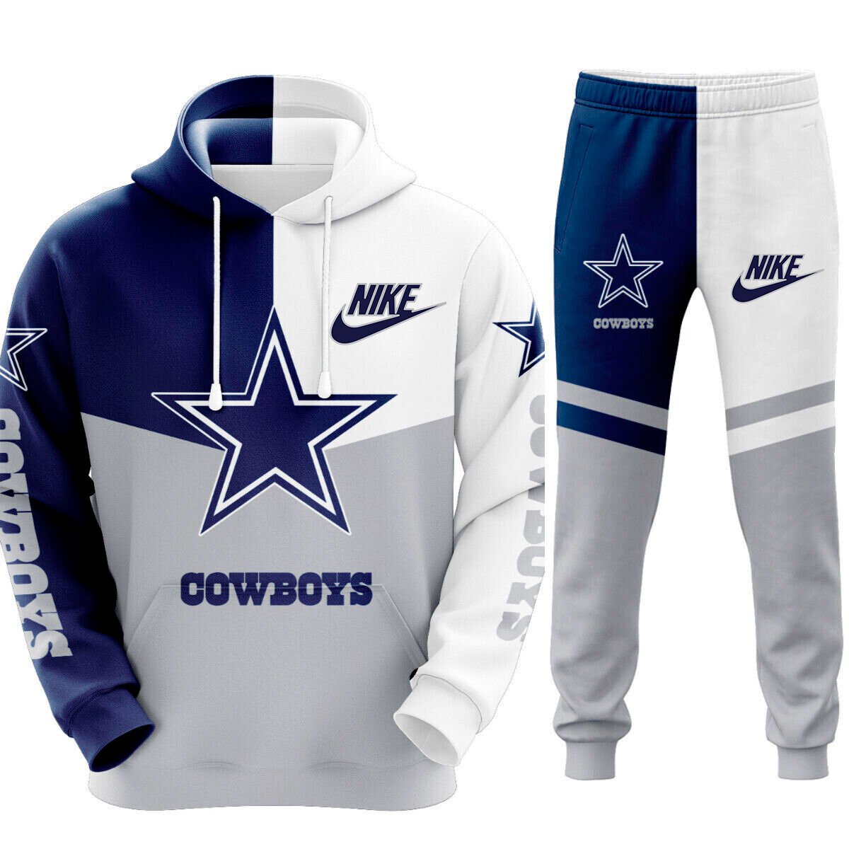 Dallas Cowboys Superior NFL Team Sport Hoodie Tracksuit, NFL hoodie, NFL Joggers Gift For Sport Music Fans