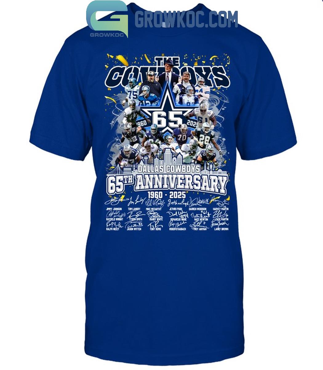 Dallas Cowboys The Cowboys 65th Anniversary 1960 2025 T-Shirt