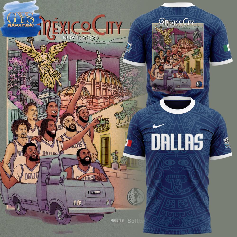 Dallas Mavericks Mexico City Game 2025 Limited Edition T-Shirt Premium Merchandises
