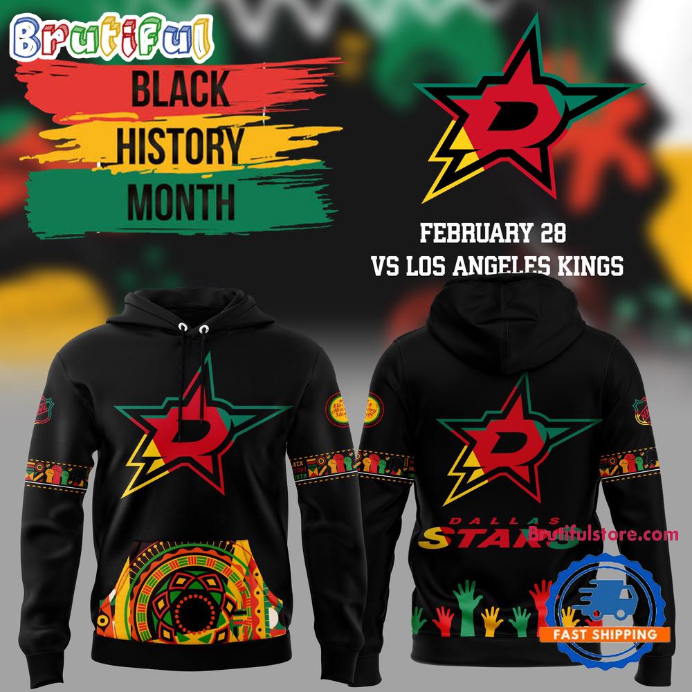 Dallas Stars 2025 NHL Black History Month Night Hoodie Shirt Gift For Sport Music Fans