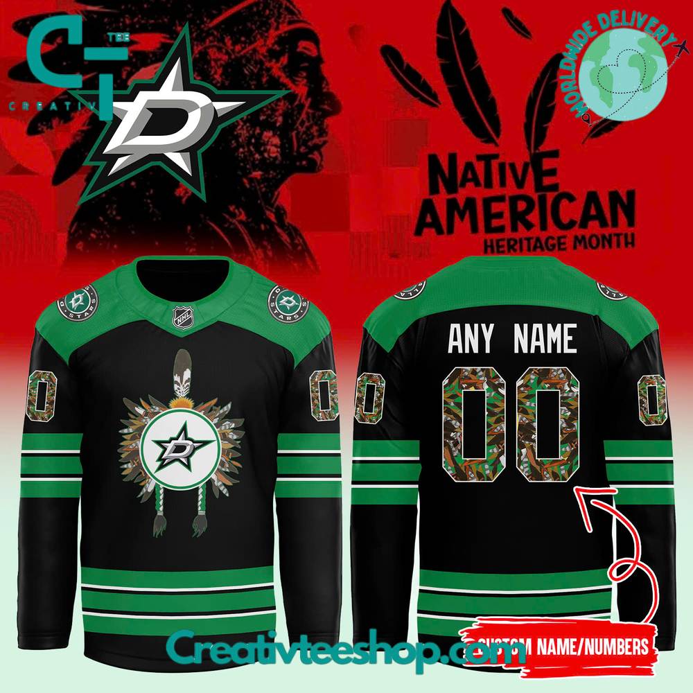 Dallas Stars NHL Native American Heritage Month Hockey Jersey