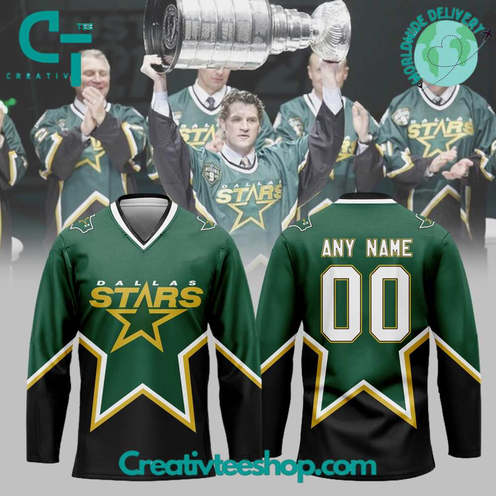 Dallas Stars Throwback Hockey Jersey