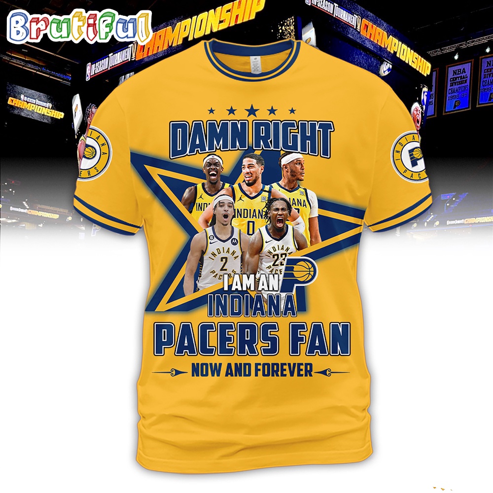 Damn Right I Am An Indiana Pacers Fan Shirt
