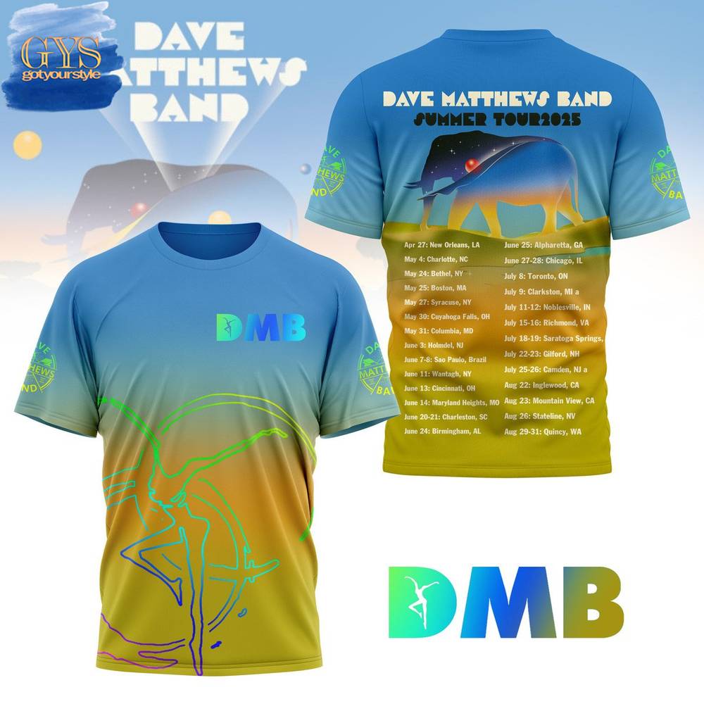 Dave Matthews Band Summer Tour 2025 Shirt Gift For Sport Music Fans