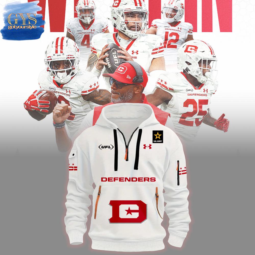 DC Defenders Limited Edition Quarter Zip Hoodie Gift For Sport Music Fans