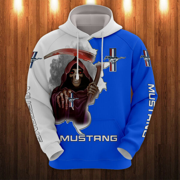 Death Ford Mustang Sport Car 7k419 Fan Gift Version Unisex Cartoon 3d Hoodie Zip Hoodie 1313