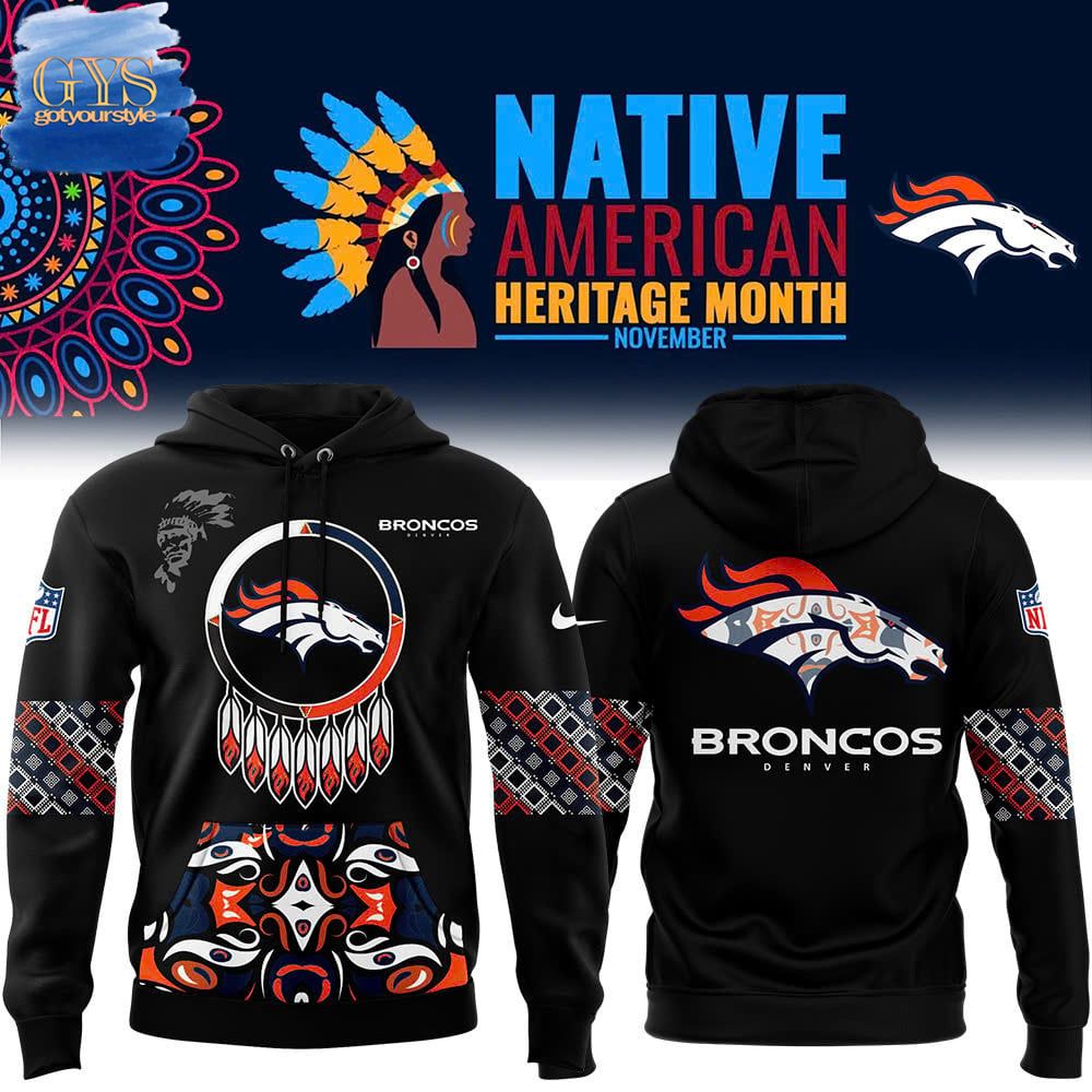 Denver Broncos 2024 Native American Heritage Month Premium Limited Hoodie Gift For Sport Music Fans