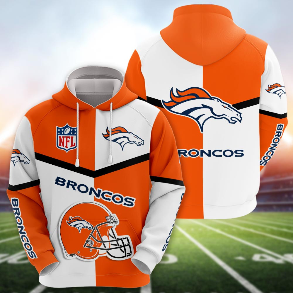 Denver Broncos 3D printed Sweatshirt Hoodie Zipped Hoodie