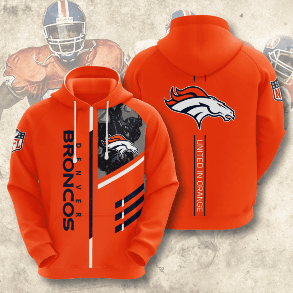 Denver Broncos American Football Hoodie  Zip Hoodie