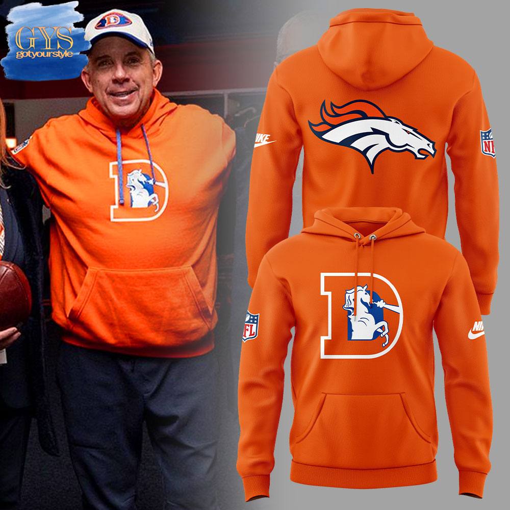 Denver Broncos Coach Sean Payton Throwback Hoodie Gift For Sport Music Fans