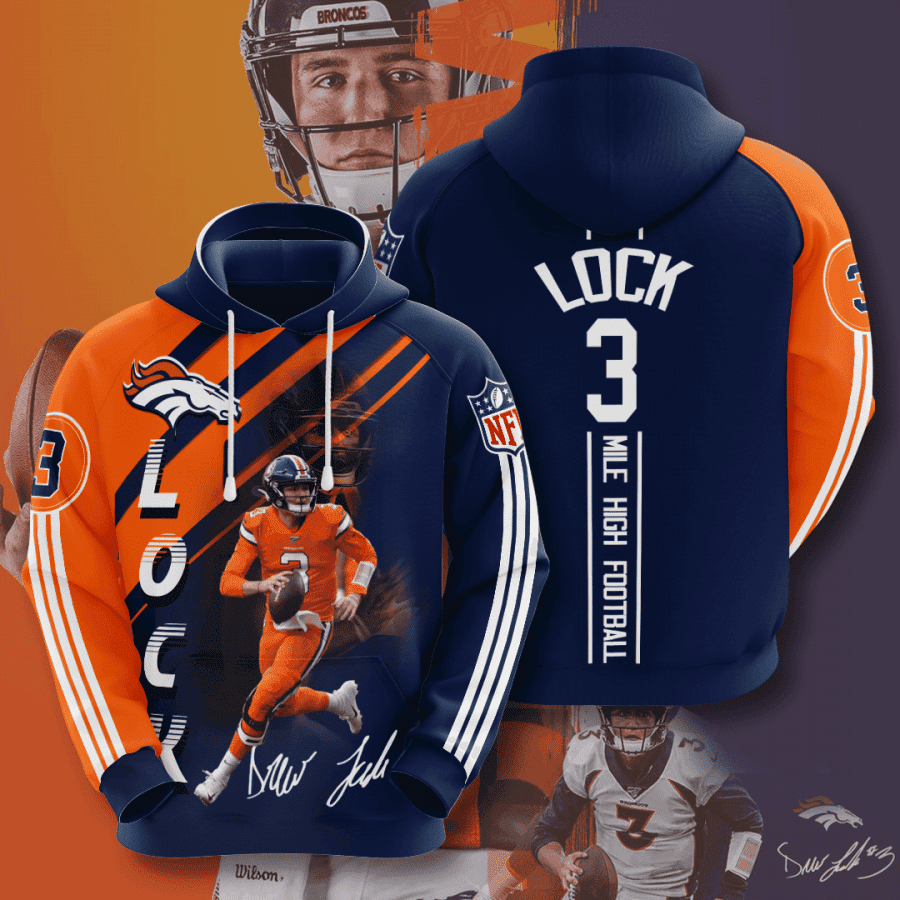 Denver Broncos Hoodie  Zip Hoodie Version 1070