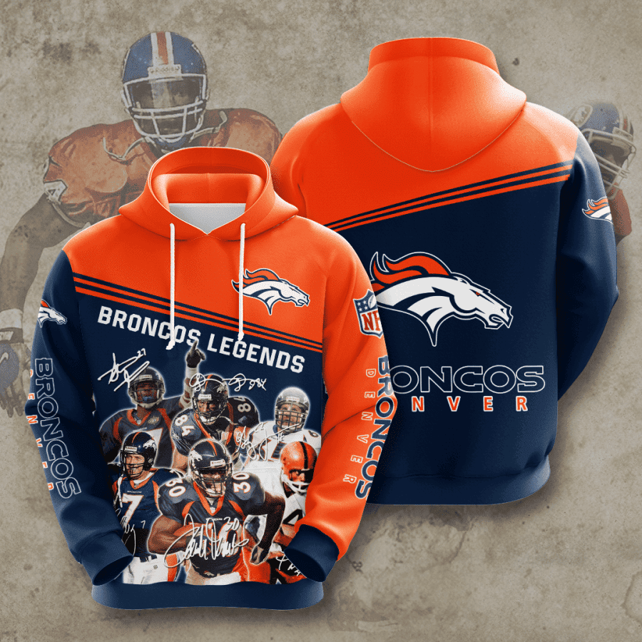 Denver Broncos Hoodie  Zip Hoodie Version 1197
