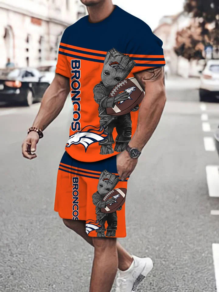 Denver Broncos Limited Edition Top And Shorts Two-Piece Suits Merch For Fans Gift For Sport Music Fans
