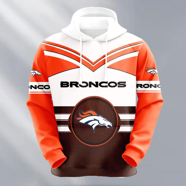 Denver Broncos Logo NFL 3D Hoodie Version 211