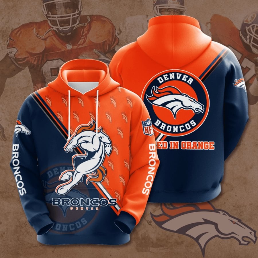 Denver Broncos Logo NFL Football Team Hoodie