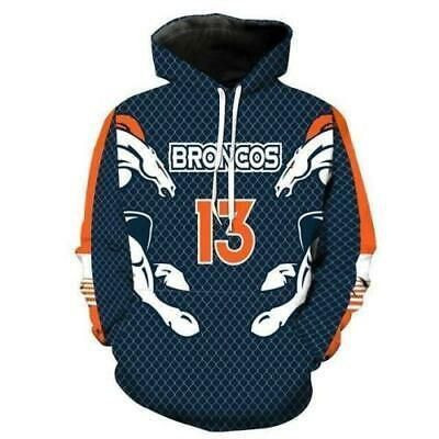 Denver Broncos Number 13 Hoodie  Zip Hoodie Version 1188