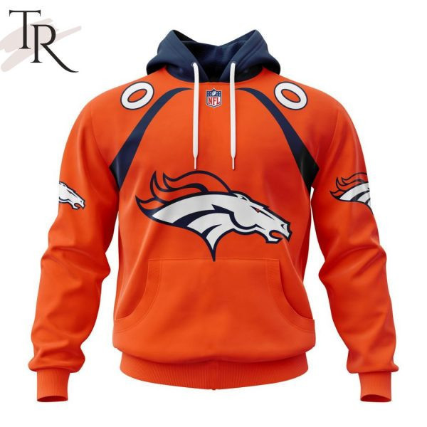 Denver Broncos Personalized Name And Number NFL 3D Hoodie Version 92