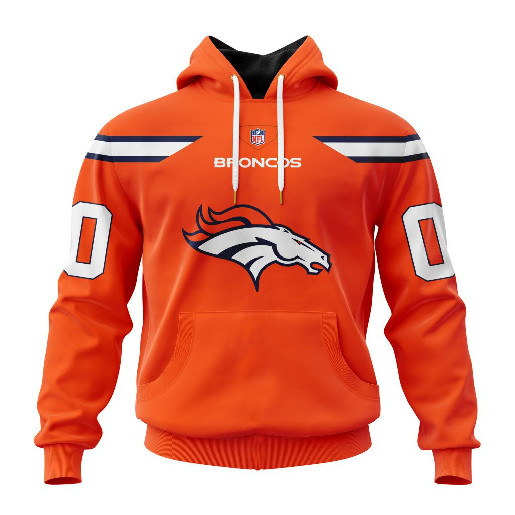Denver Broncos Specialized Design Personalized Letters Number V24101201 Hoodie