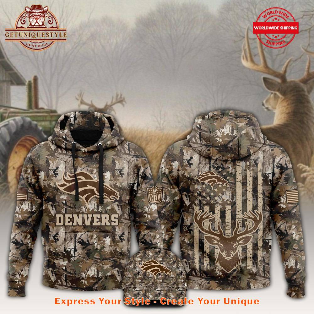 Denver Broncos x Hunting 2024 Hoodie