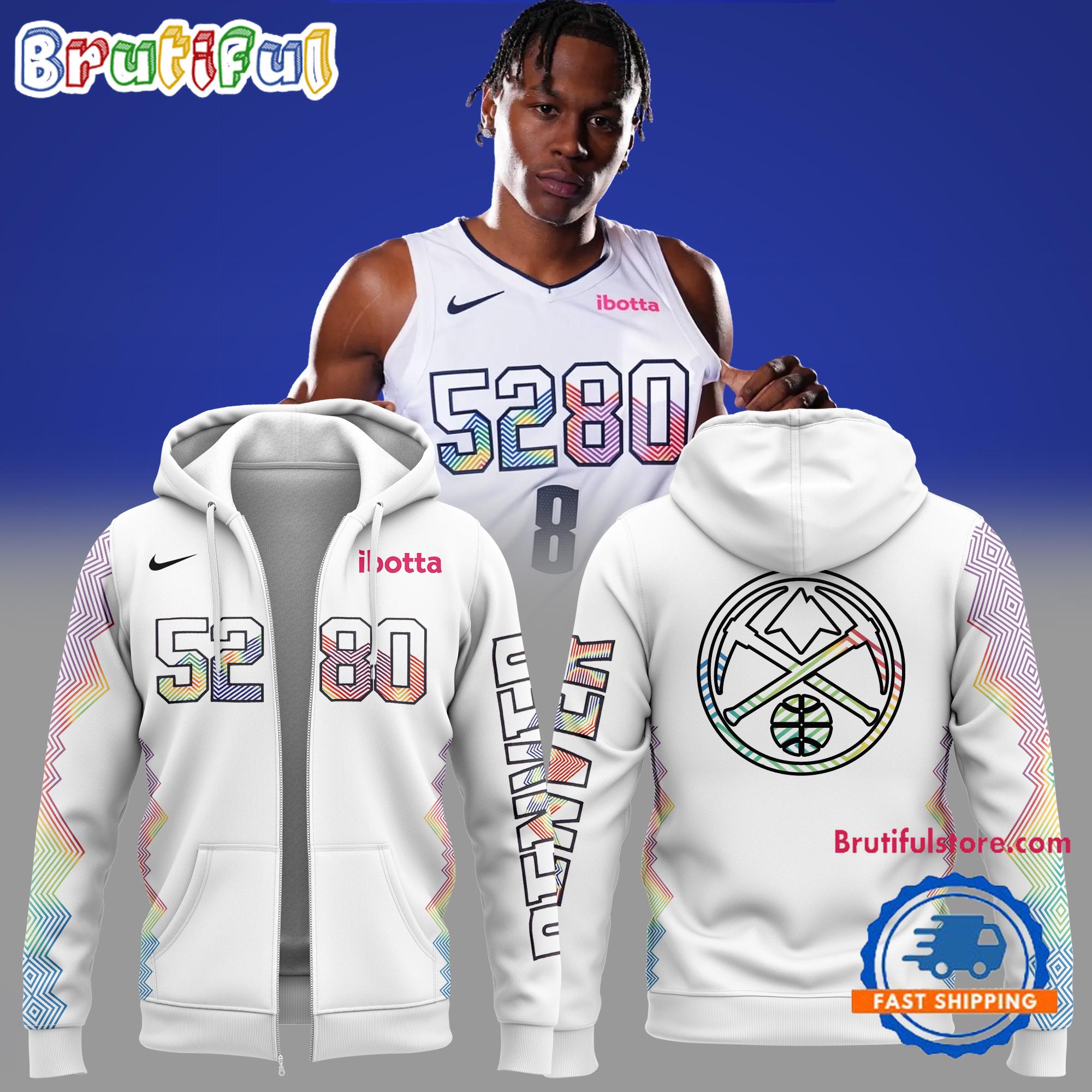 Denver Nuggets City 5280 Special New 2024 Zip Hoodie