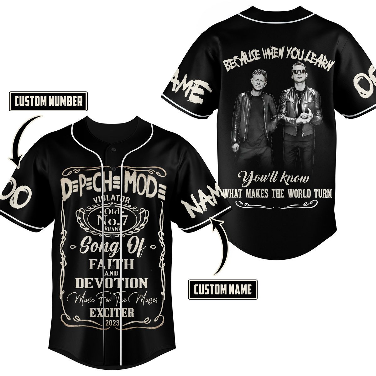 Depeche Mode Baseball Jersey For Fans