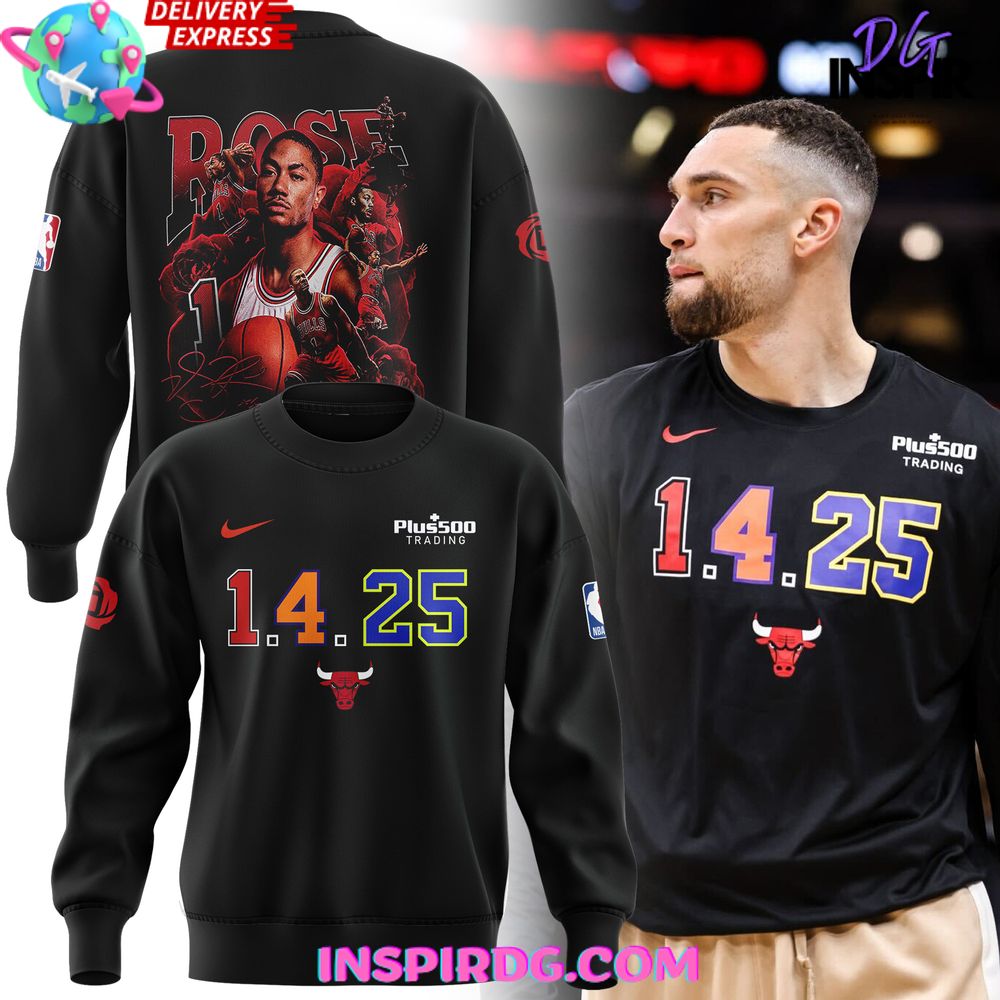 Derrick Rose 1.4.25 Chicago Bulls Sweatshirt Gift For Sport Music Fans