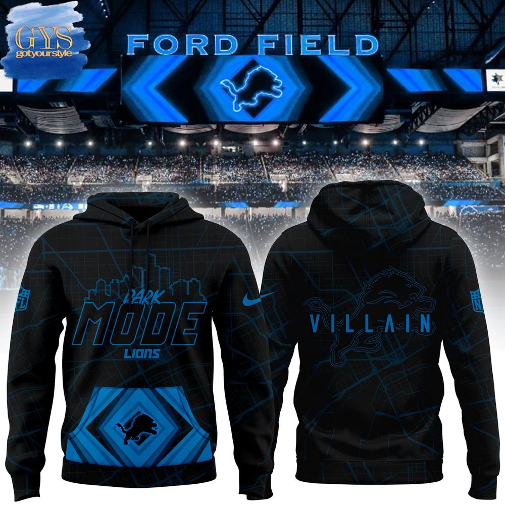 Detroit Lions Dark Mode Villain Limited Edition Hoodie Gift For Sport Music Fans