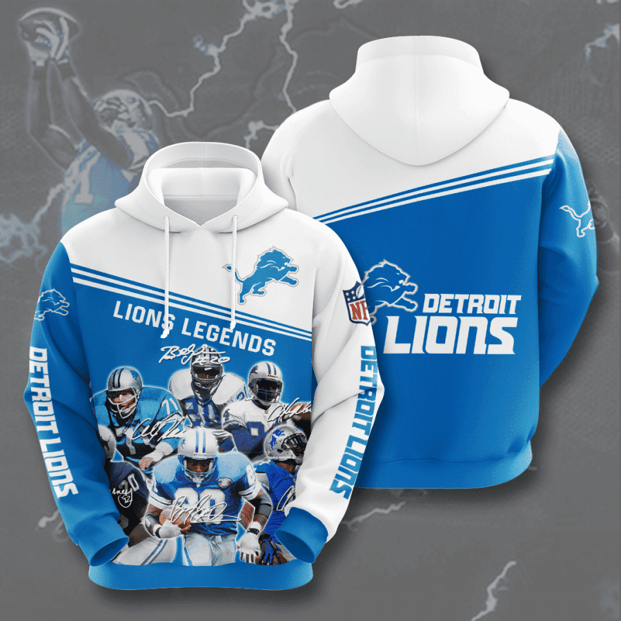 Detroit Lions Hoodie  Zip Hoodie Version 1076