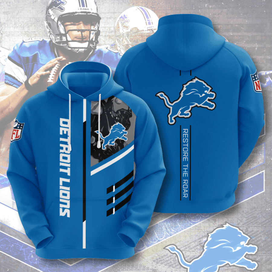 Detroit Lions Hoodie  Zip Hoodie Version 989