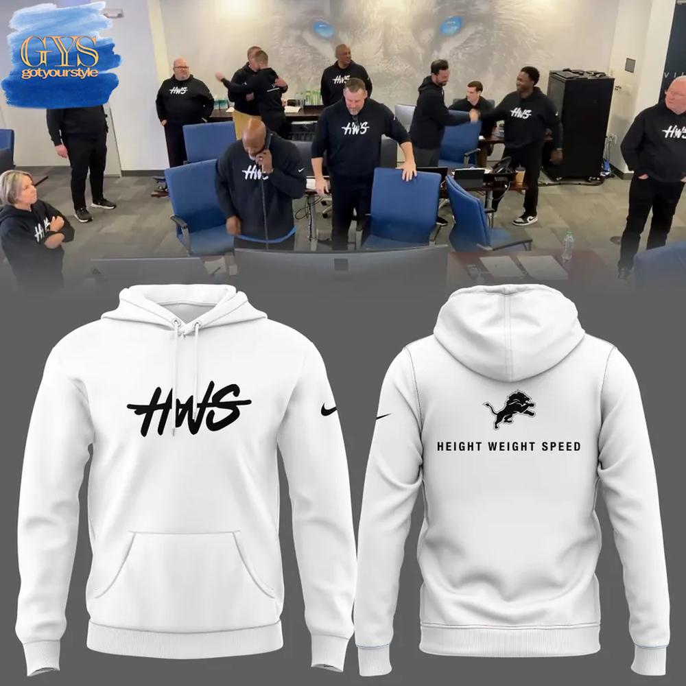 Detroit Lions HWS 2025 Limited Edition White Hoodie Premium Merchandises