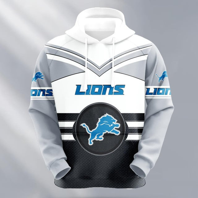Detroit Lions Logo NFL 3D Hoodie Version 196