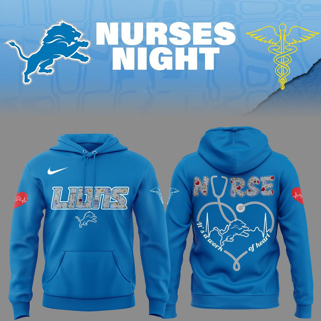 Detroit Lions Nurses Appreciation Hoodie Best Gift For Golfer Husband
