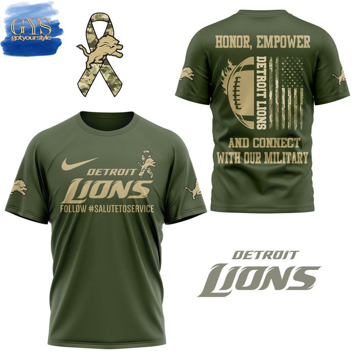 Detroit Lions Salute To Service Limited Edition T-Shirt Gift For Sport Music Fans