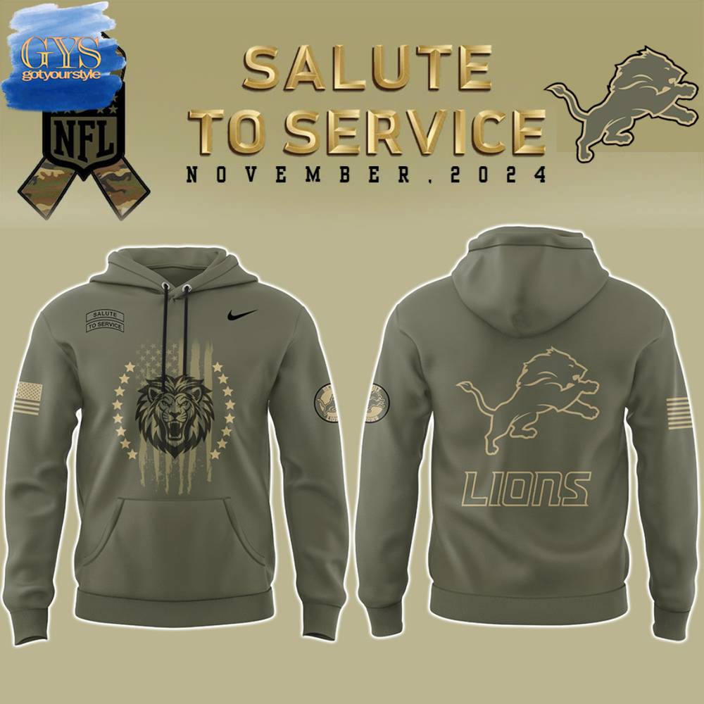Detroit Lions Veterans Day 2024 Limited Edition Hoodie Gift For Sport Music Fans