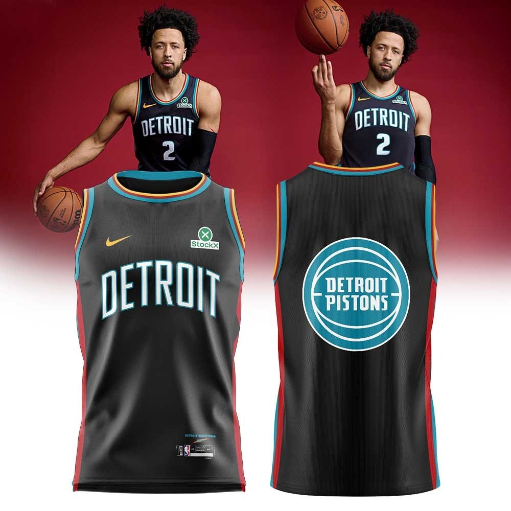 Detroit Pistons 2025-26 City Uniforms Jersey Fan Merch Gifts For Basketball Lovers