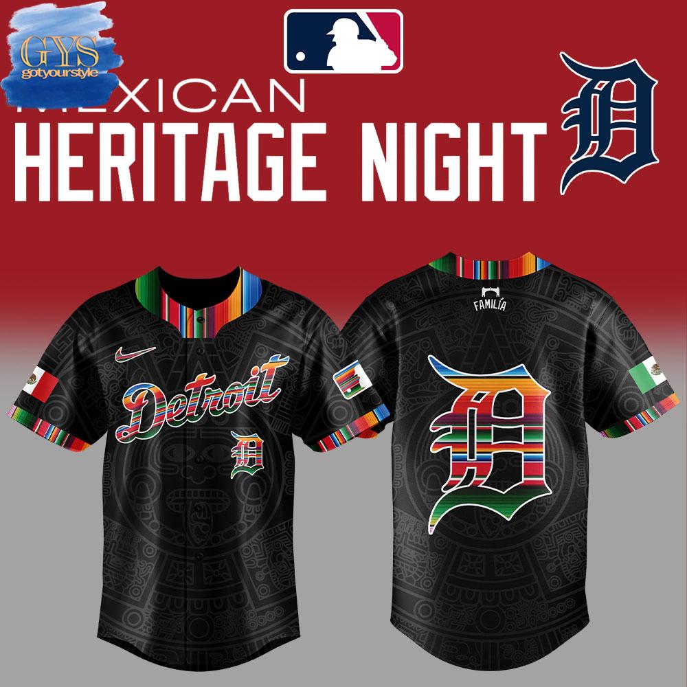Detroit Tigers Mexican Heritage Night Baseball Jersey