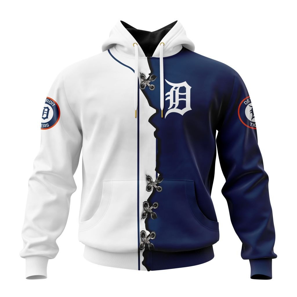 Detroit Tigers Personalized Mix Jersey Design Hoodie Premium Merchandise